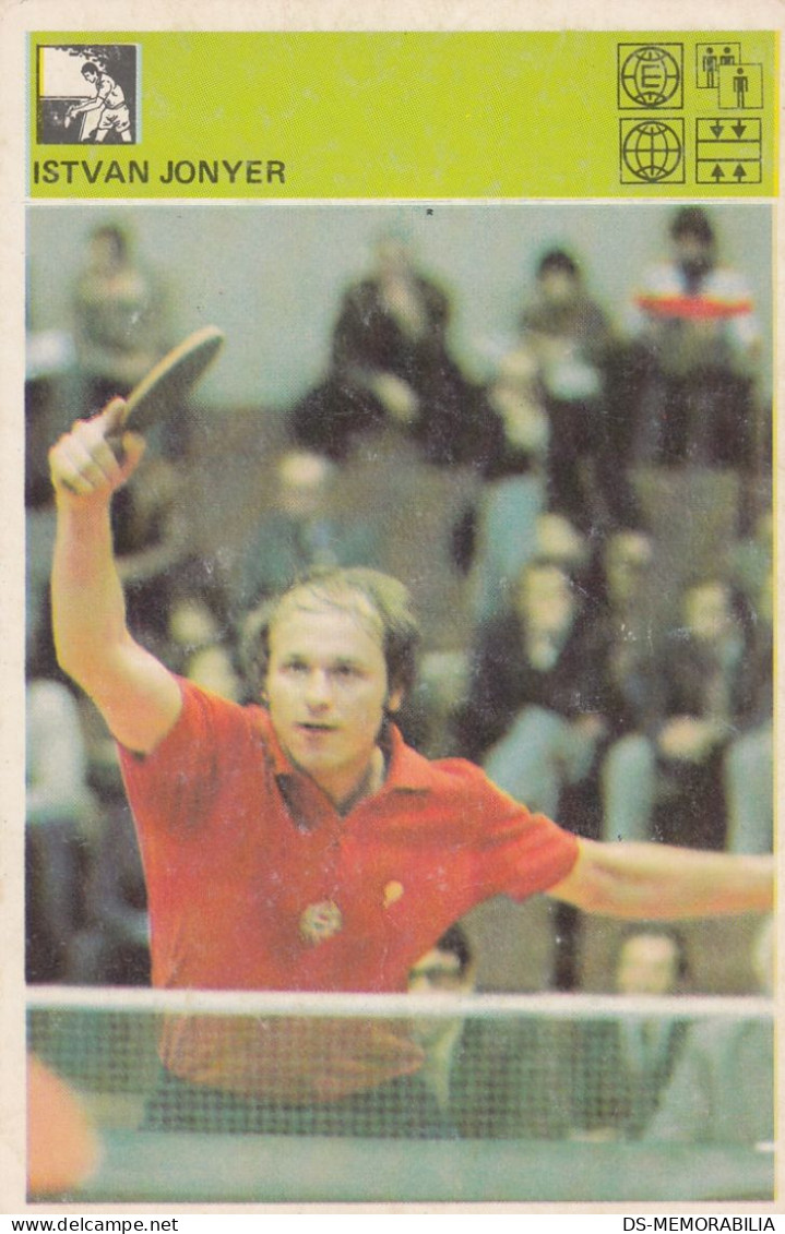 Table Tennis Istvan Jonyer Hungary Trading Card Svijet Sporta - Tischtennis
