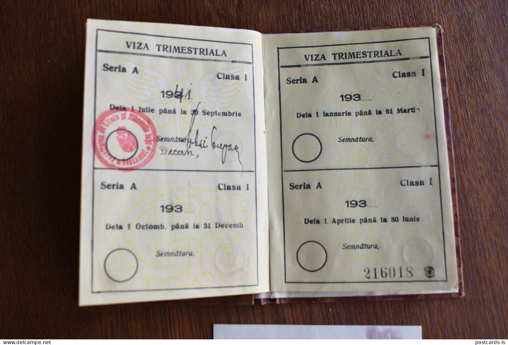 Legitimatie Romania CFR Caile Ferate Romane 1940 Carnet De Identitate Pentru Pensionarii Statului - Europa