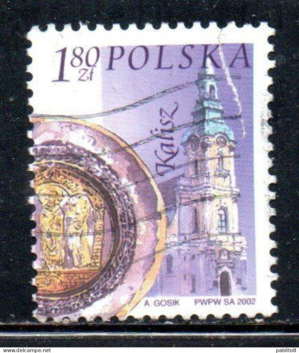 POLONIA POLAND POLSKA 2002 ROMAN PATEN ST. JOSEPH'SSANCTUARY KALISZ 1.80z USATO USED OBLITERE' - Oblitérés