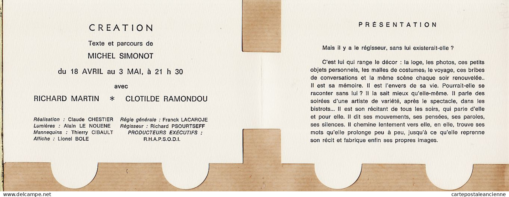 02596 ● Curiosité MARSEILLE Gare Du PRADO Avenue CANTINI Invitation CARGAISON 18 Avril 3 Mai 1989 RAMONDOU  - Station Area, Belle De Mai, Plombières