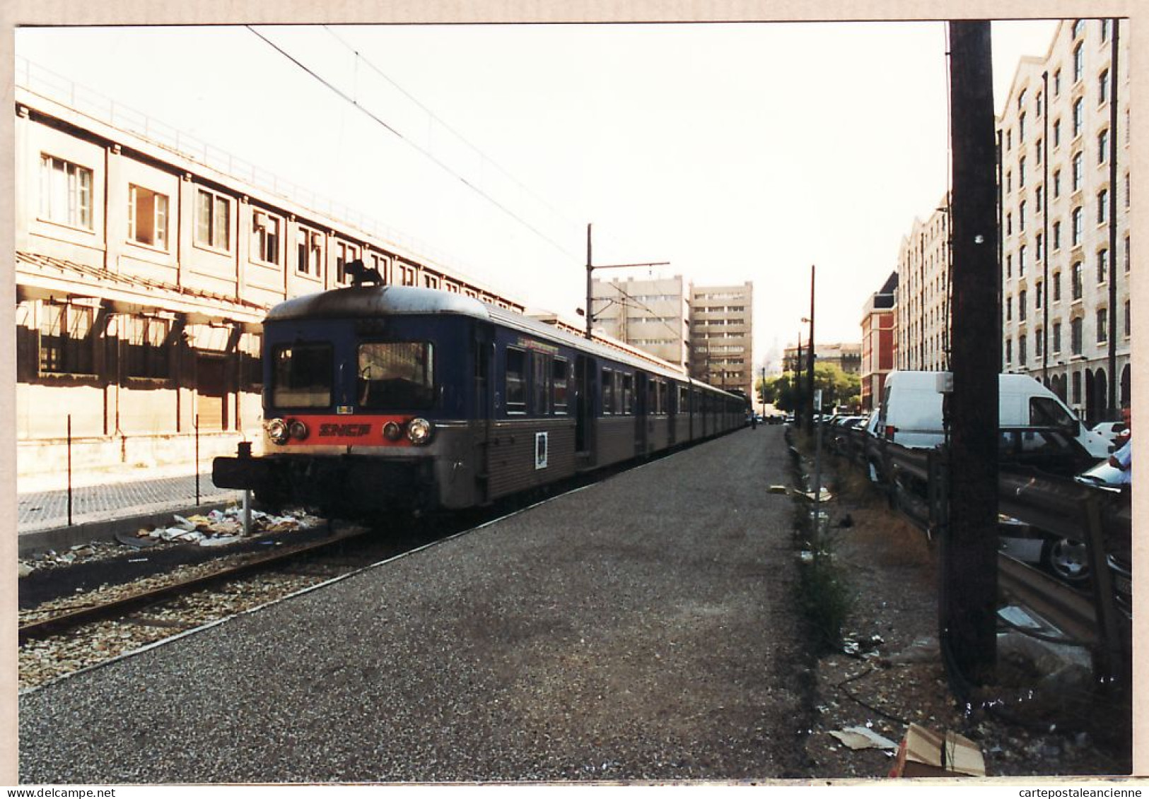 02595 ● ● Tirage Confidentiel 4/100 MARSEILLE Gare Ligne St CHARLES JOLIETTE Halte TER MIRAMAS Aout 1997 TRAIN BLEU - Quartier De La Gare, Belle De Mai, Plombières