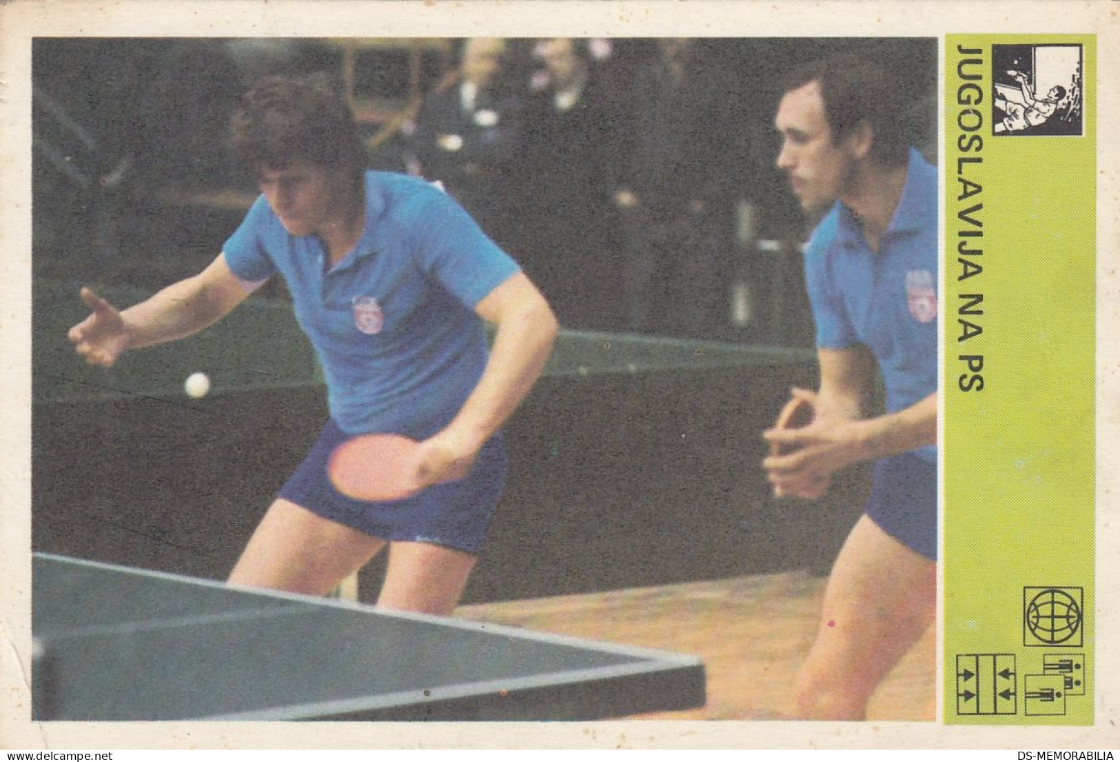 Table Tennis Yugoslavia On World Championships Trading Card Svijet Sporta - Table Tennis