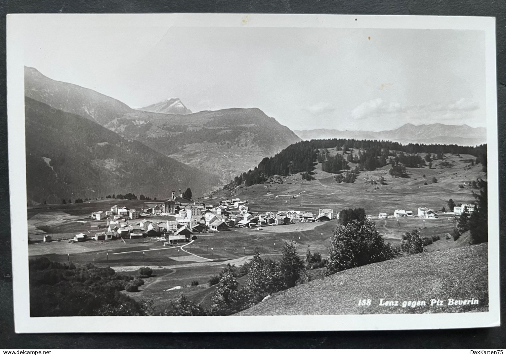 Lenz Gegen Piz Beverin/ Fotokarte - Lantsch/Lenz