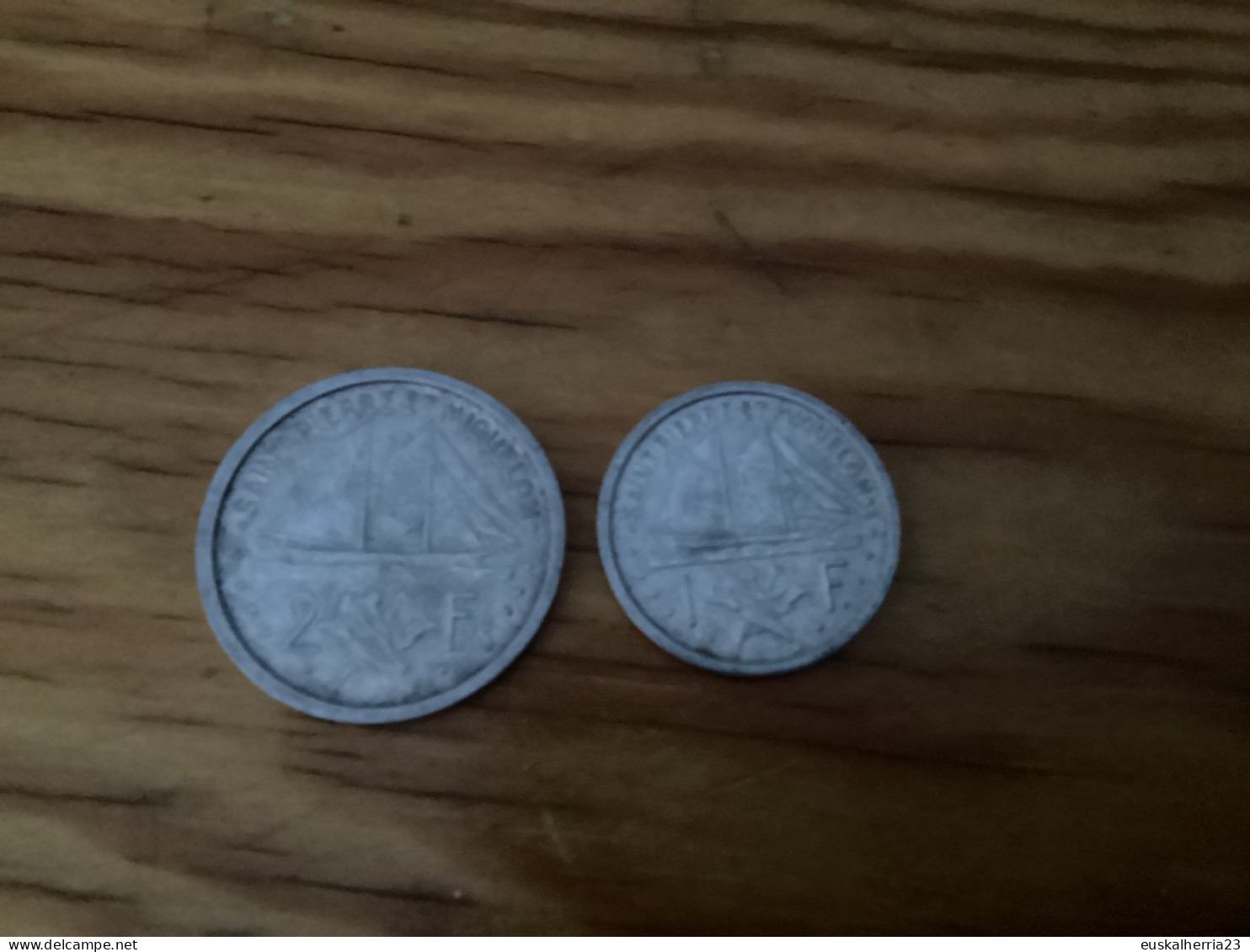 2 Pièces 2 Francs Et Un Franc Saint Pierre Et Miquelon - Saint-Pierre Und Miquelon