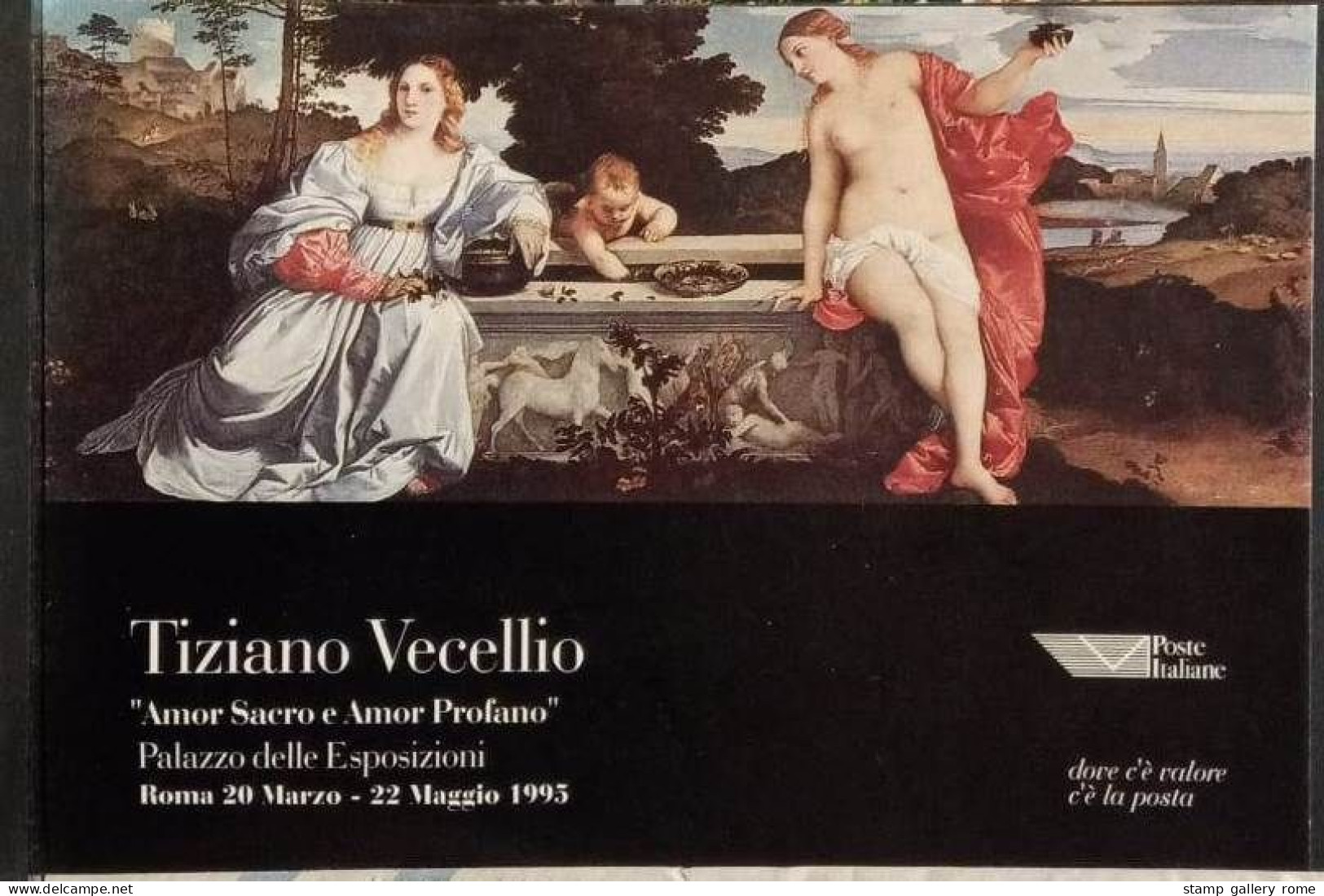 CARTOLINA NON VIAGGIATA - ANNULLO SPECIALE TIZIANO VECELLIO - AMOR SACRO AMOR PROFANO - ANNO 1995 - ROMA - Campobasso