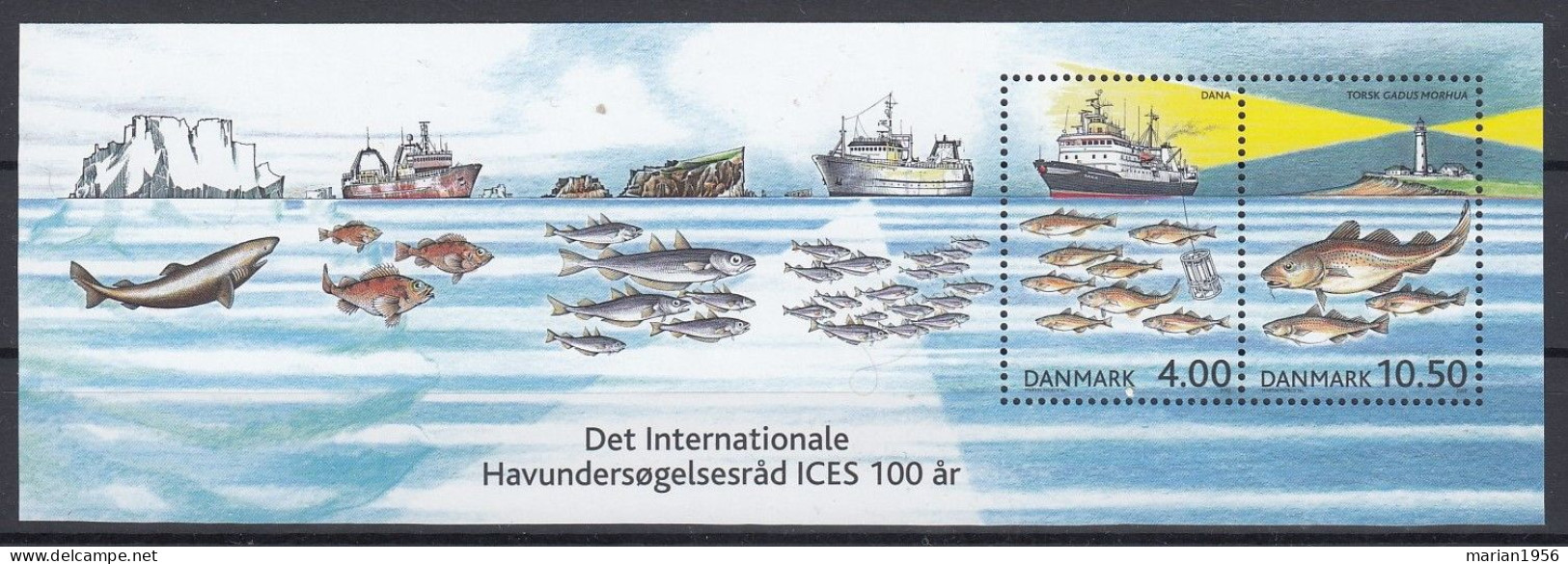 Denmark 2002 - POISSONS,PECHE,BATEAUX De PECHE - MNH - Other (Sea)