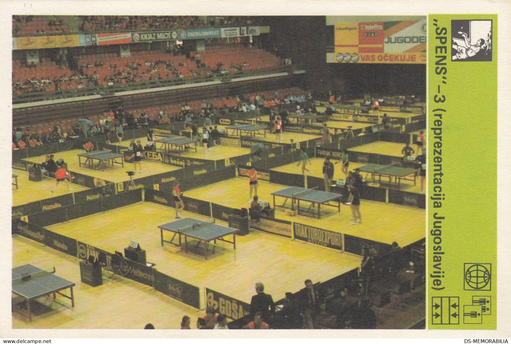 Table Tennis World Championship SPENS 81 Trading Card Svijet Sporta - Tischtennis