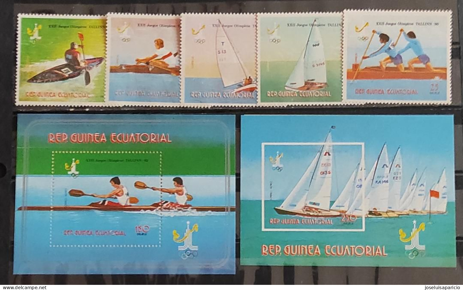 G. ECUATORIAL-' JUEGOS OLIMPICOS DE MOSCÚ - TALLEN 80 - MICHEL 1300/04 B 283 B 284 - MNH** - Zomer 1980: Moskou