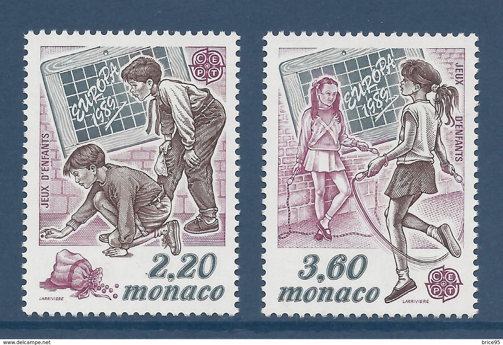 Monaco - YT N° 1686 Et 1687 ** - Neuf Sans Charnière - 1989 - Neufs