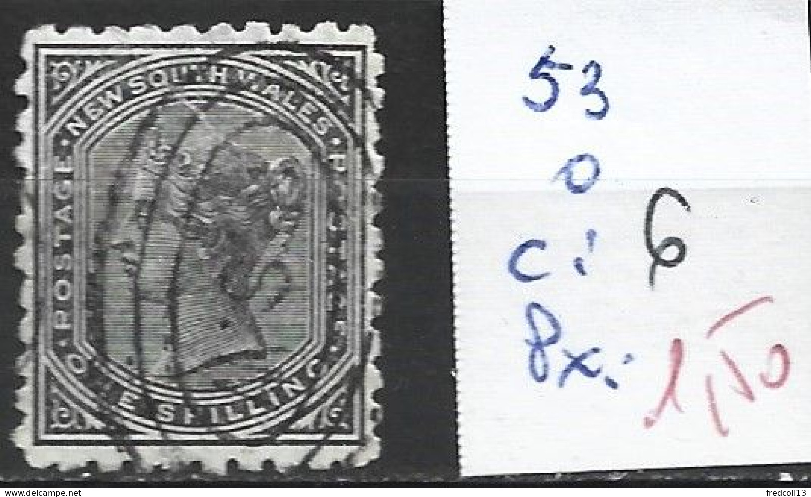 NEW SOUTH WALES 53 Oblitéré Côte 6 € - Used Stamps