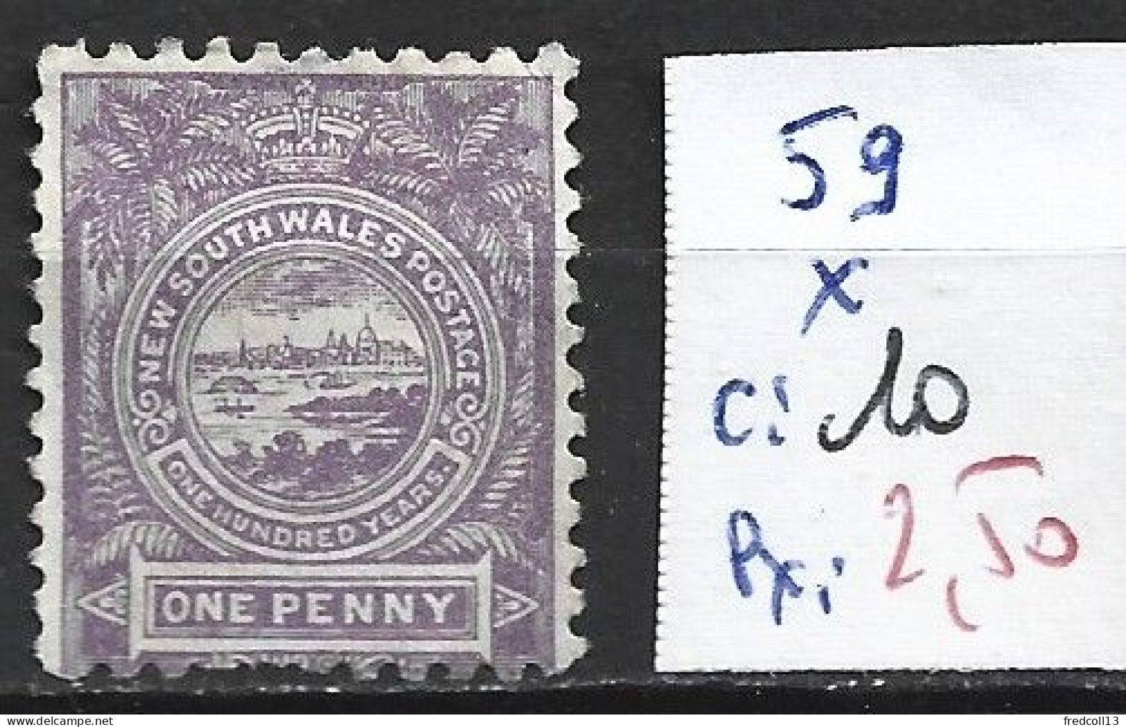 NEW SOUTH WALES 59 * Côte 10 € - Mint Stamps