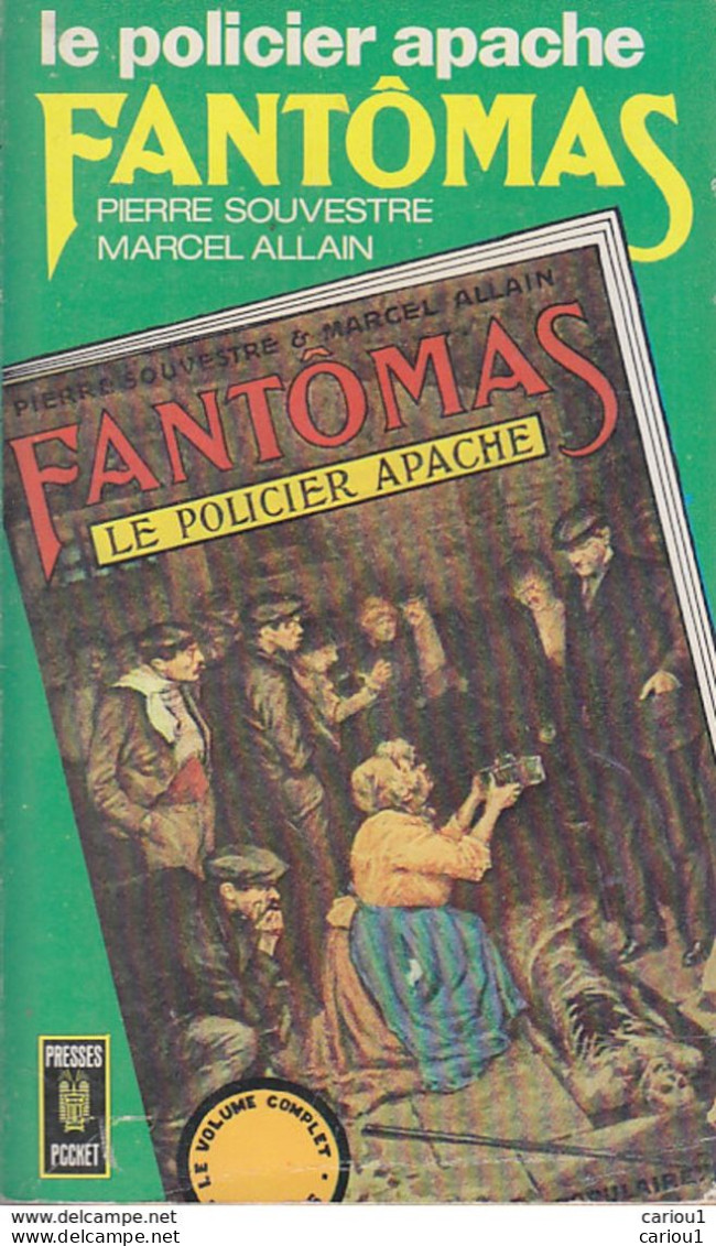 C1 Allain Souvestre FANTOMAS 6 LE POLICIER APACHE Pocket 1973 - Presses De La Cité