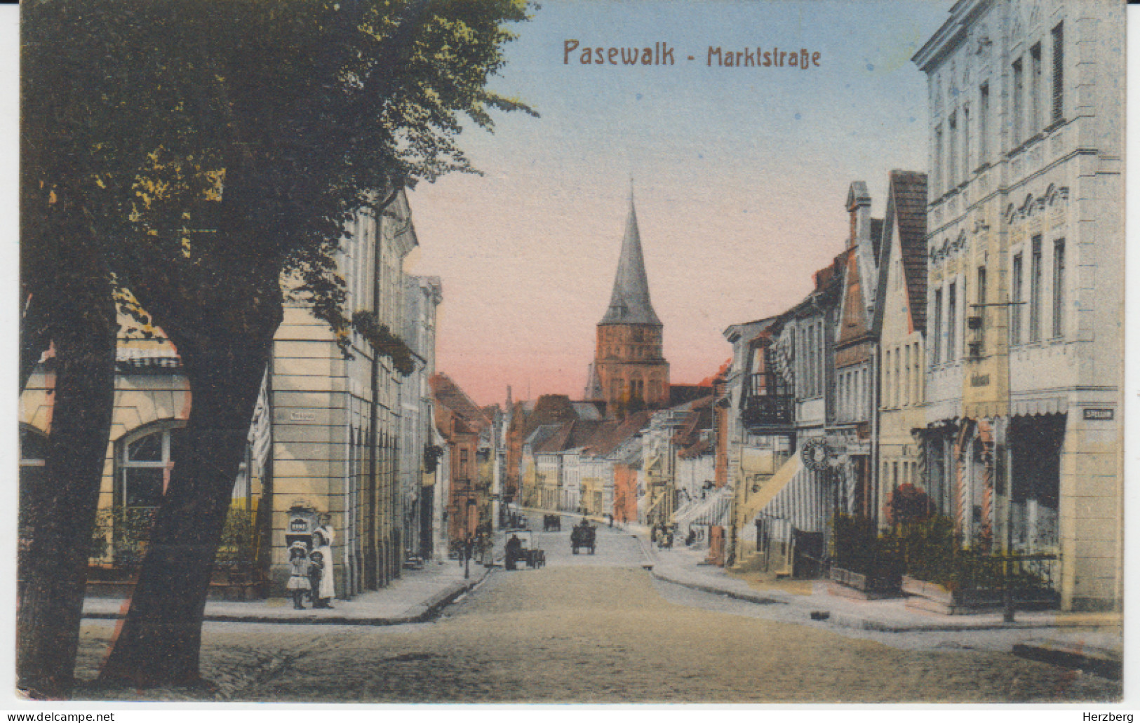 Deutschland Germany - Pasewalk Markstrasse 1921 - Pasewalk