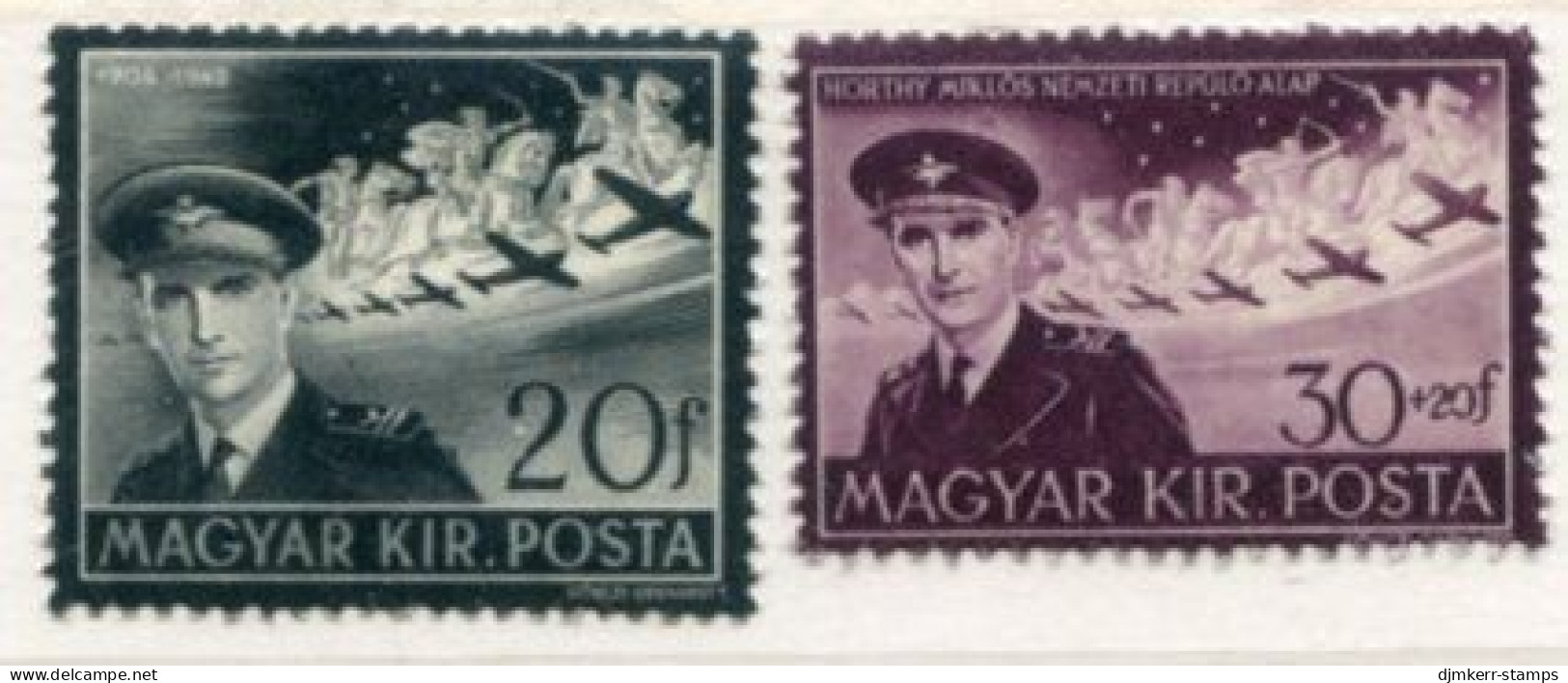 HUNGARY 1942-43 Death Of Horthy MNH / **.  Michel 695, 735 - Ungebraucht