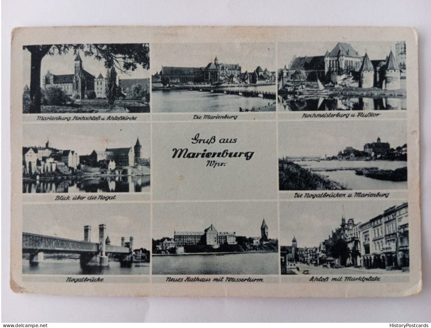 Gruß Aus Marienburg In Westpreußen, Mehrbild-AK, Feldpost 1940 - Westpreussen