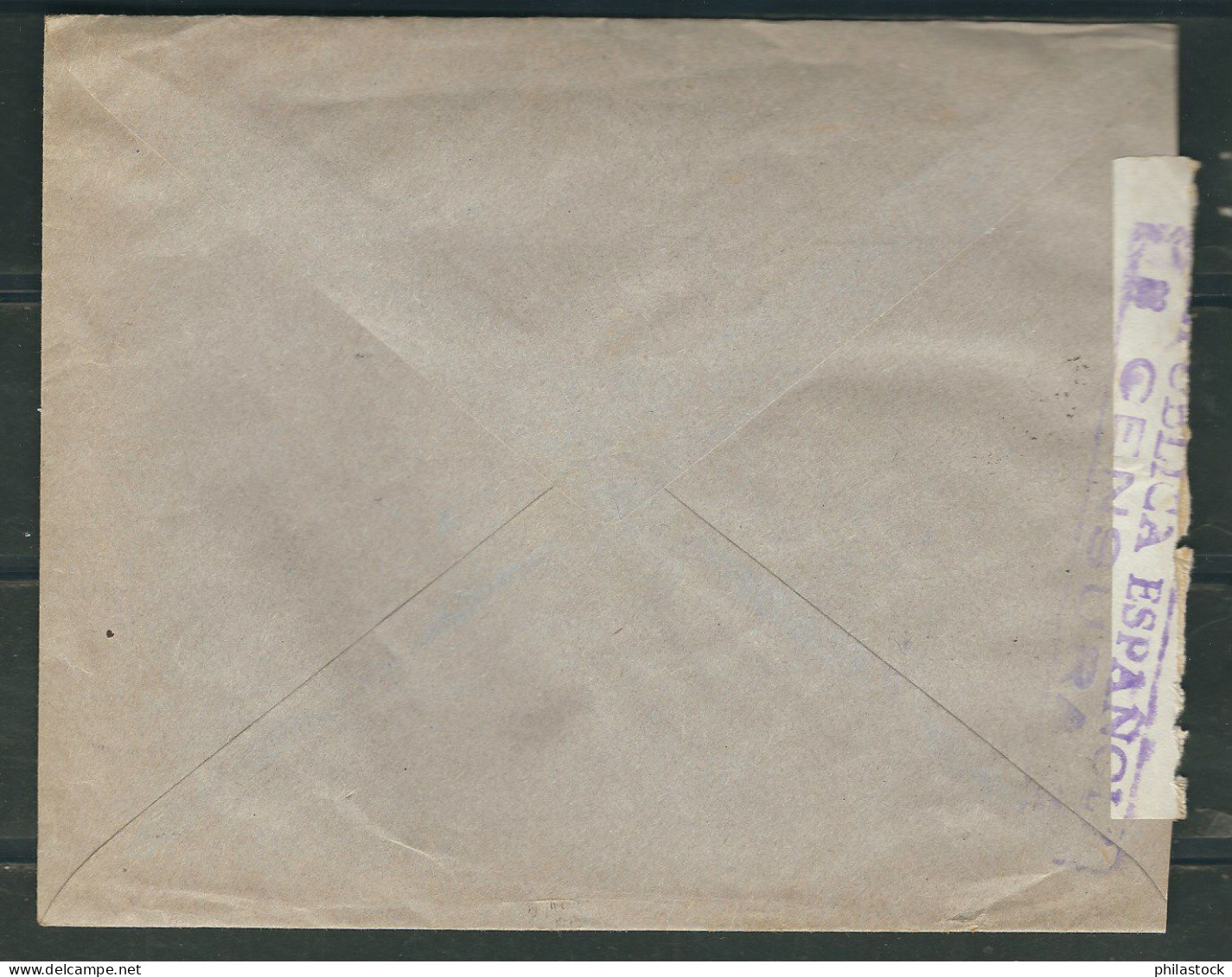 ESPAGNE 1937 Lettre Censurée De Santapola Pour Casablanca Maroc - Marcas De Censura Nacional