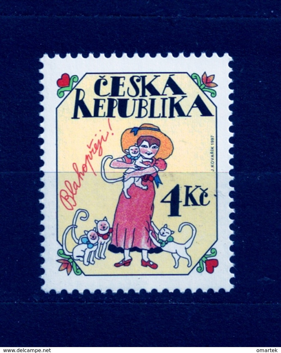 Czech Republic Tschechische Republik 1997 MNH ** Mi 139 Sc 3011 Grussmarke. Congratulations. - Neufs