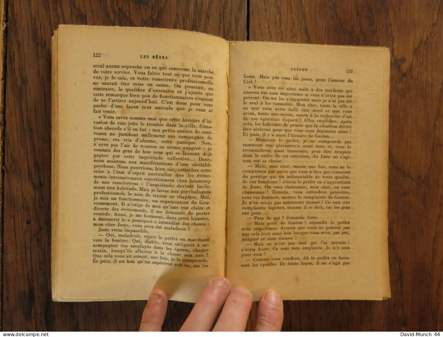 Les bêtes, suivi de Le temps des morts de Pierre Gascar. Gallimard, Nrf. 1954. Exemplaire dédicacé par l'auteur