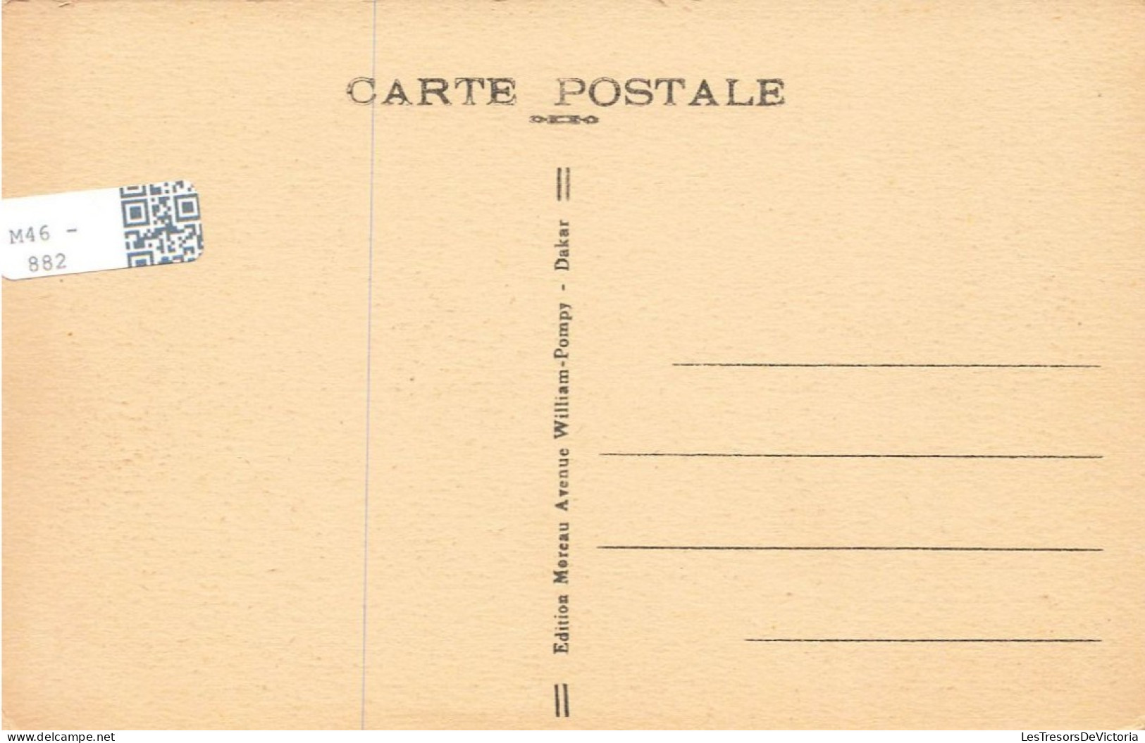 SENEGAL - Dakar - Vue Générale De L'extérieur Sur Le Gouvernement Général - Carte Postale Ancienne - Sénégal