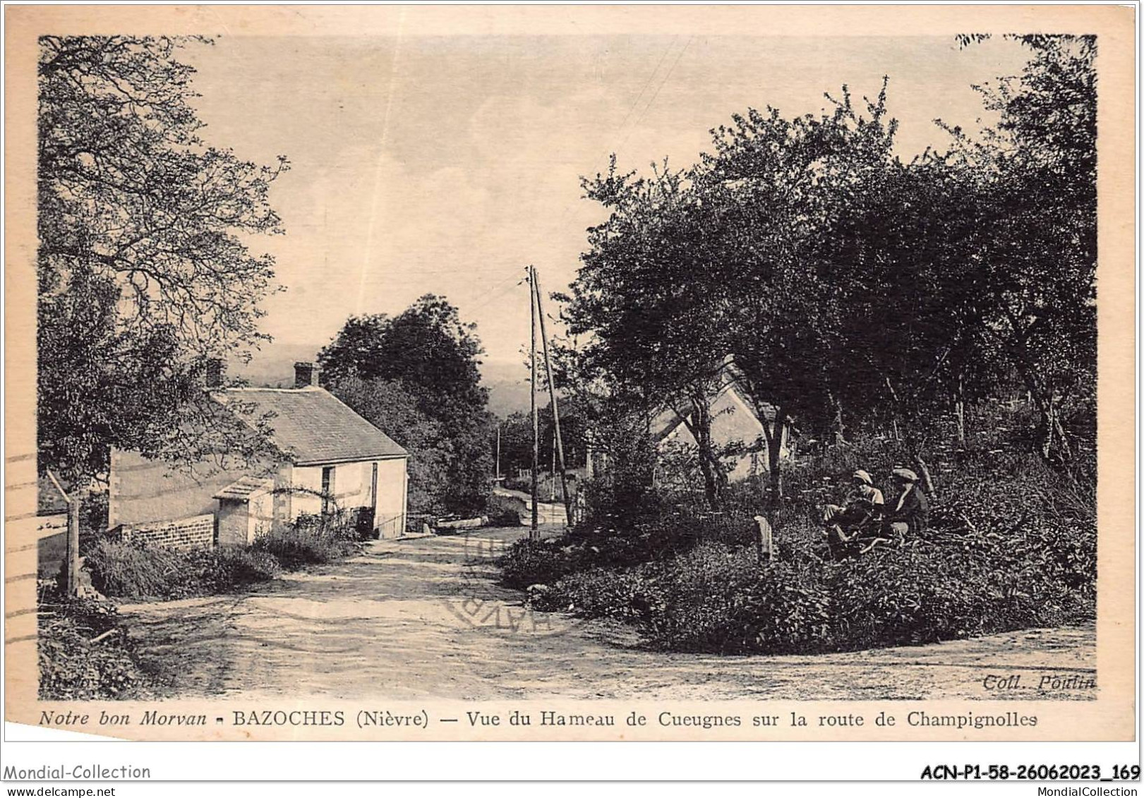 ACNP1-58-0087 - Notre Bon Morvan - BAZOCHES - Vue Du Hameau De Cueugnes Sur La Route De Champignolles  - Bazoches
