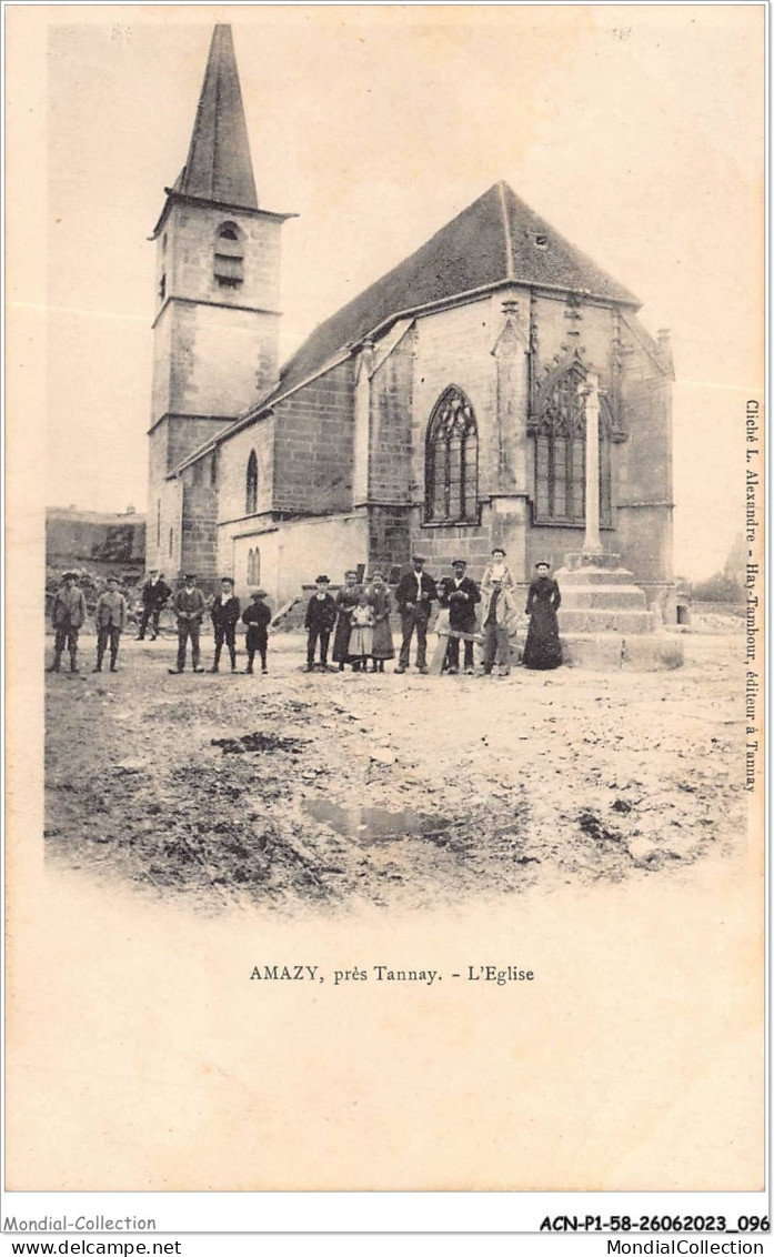 ACNP1-58-0050 - AMAZY - Près TANNAY - L'église  - Tannay