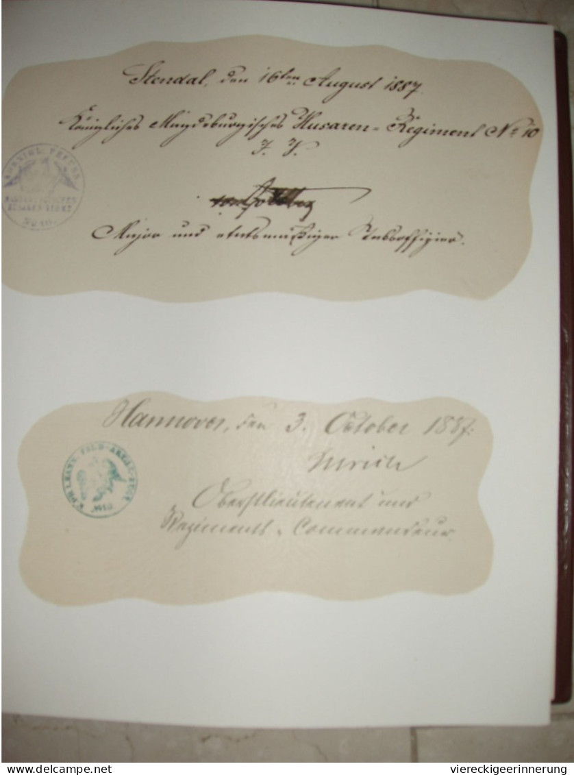 ! 36 Autographen, Autografen meist eingeklebt im Album, Militär, dt. Reich, 1875-1900 u.a. Generale, Militaria, Hannover