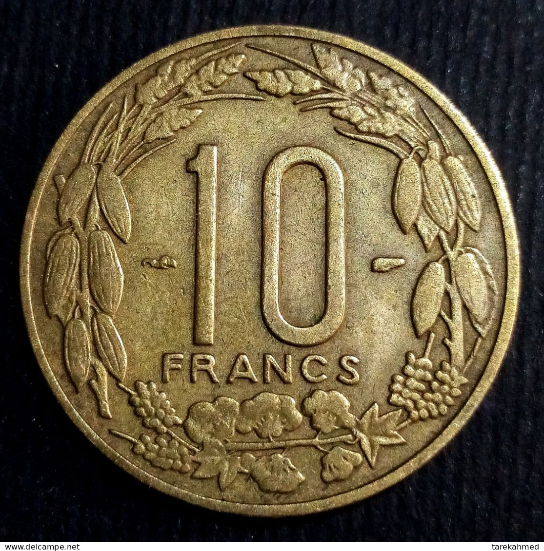 CAMEROUN 1958 - AFRIQUE EQUATORIALE FRANCAISE - 10 FRANCS - KM 11, Perfect, Agouz - Kamerun