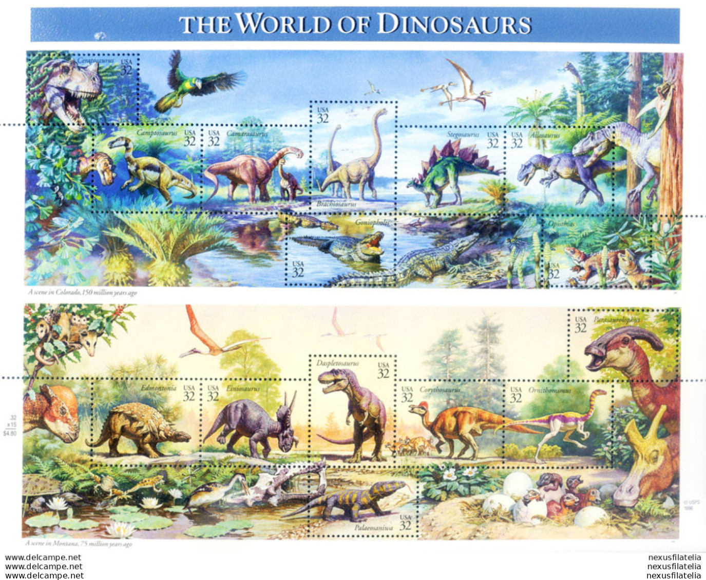 Dinosauri 1997. - Blocks & Sheetlets