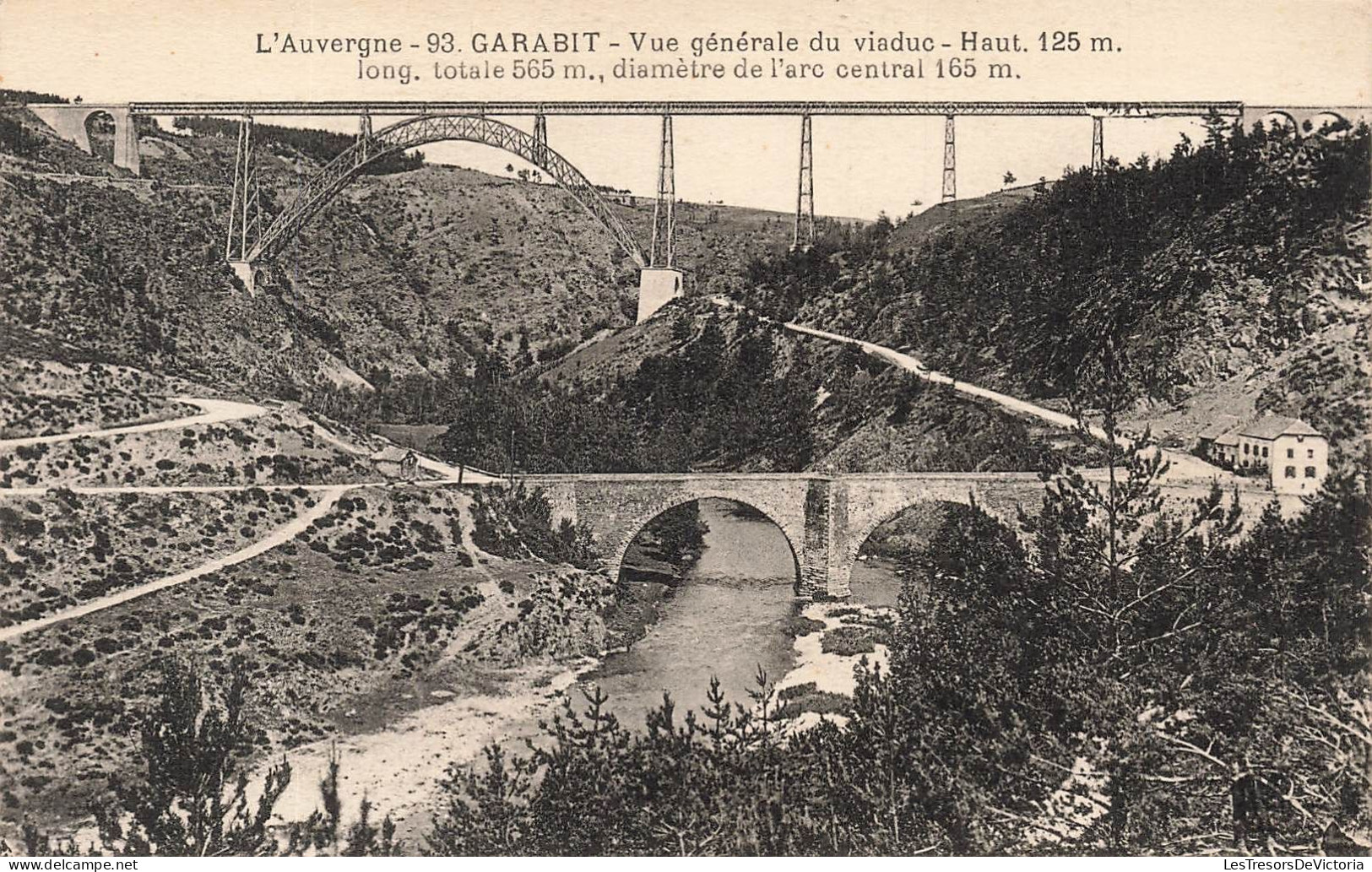 FRANCE - Garabit - Vue Générale Du Viaduc - Carte Postale Ancienne - Auvergne Types D'Auvergne