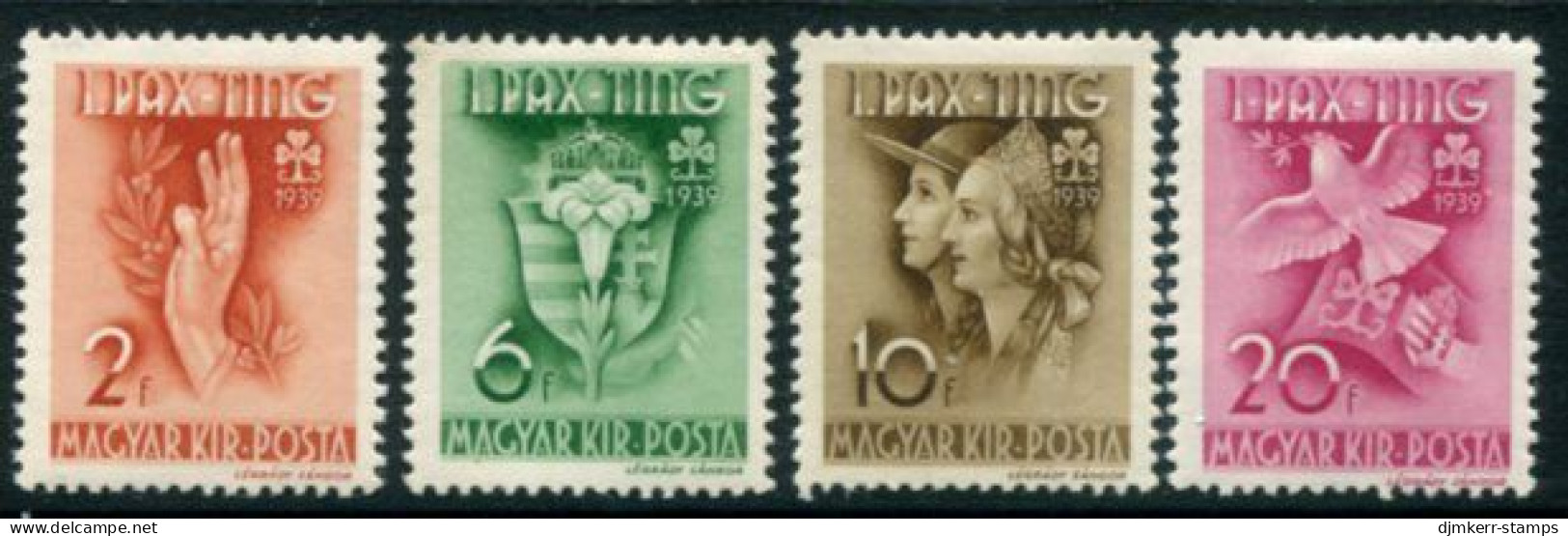 HUNGARY 1939 Scouts Peace Meeting MNH / **.  Michel 612-15 - Nuevos