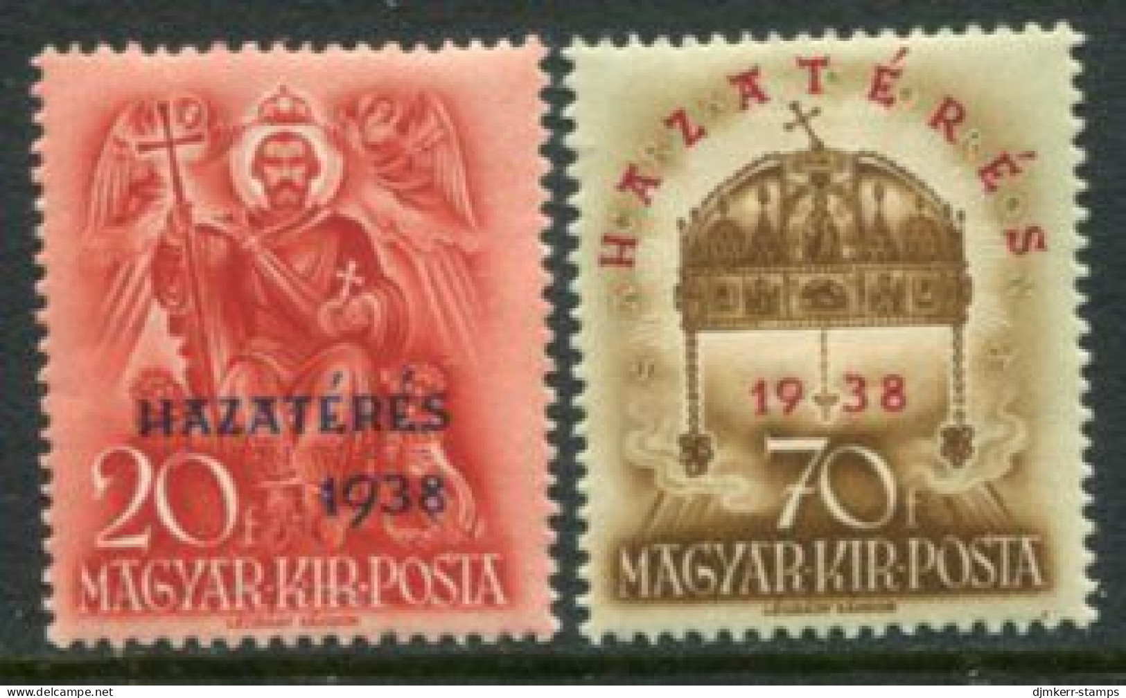 HUNGARY 1938 Recovery Of Territories LHM / *.  Michel 591-92 - Neufs