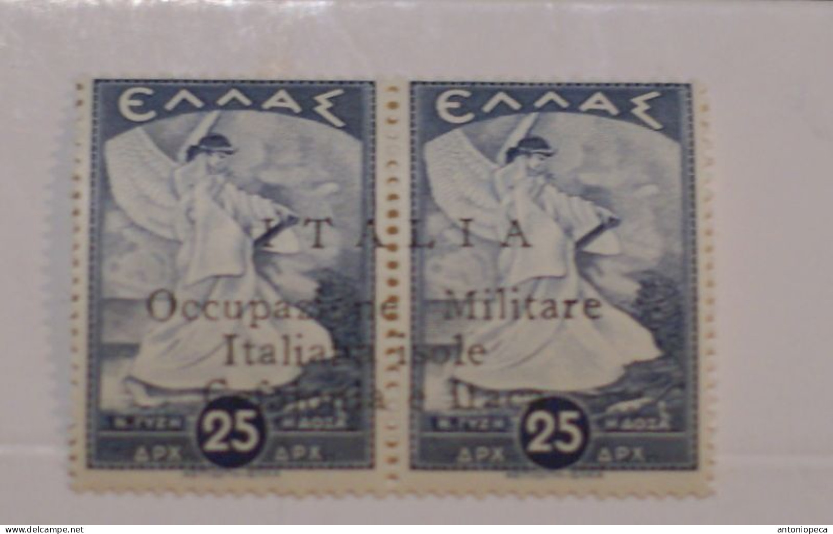 ITALIA, OCCUPAZIONI, ITACA, 1941 , FRANCOBOLLI DI GRECIA 25 L MNH** - Cefalonia & Itaca