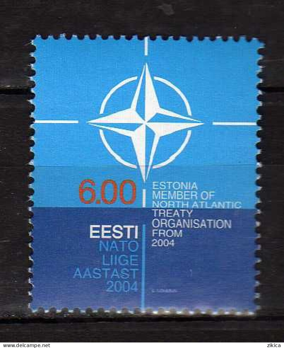 Estonia 2004 Accession Of Estonia To NATO.OTAN. MNH** - Estland