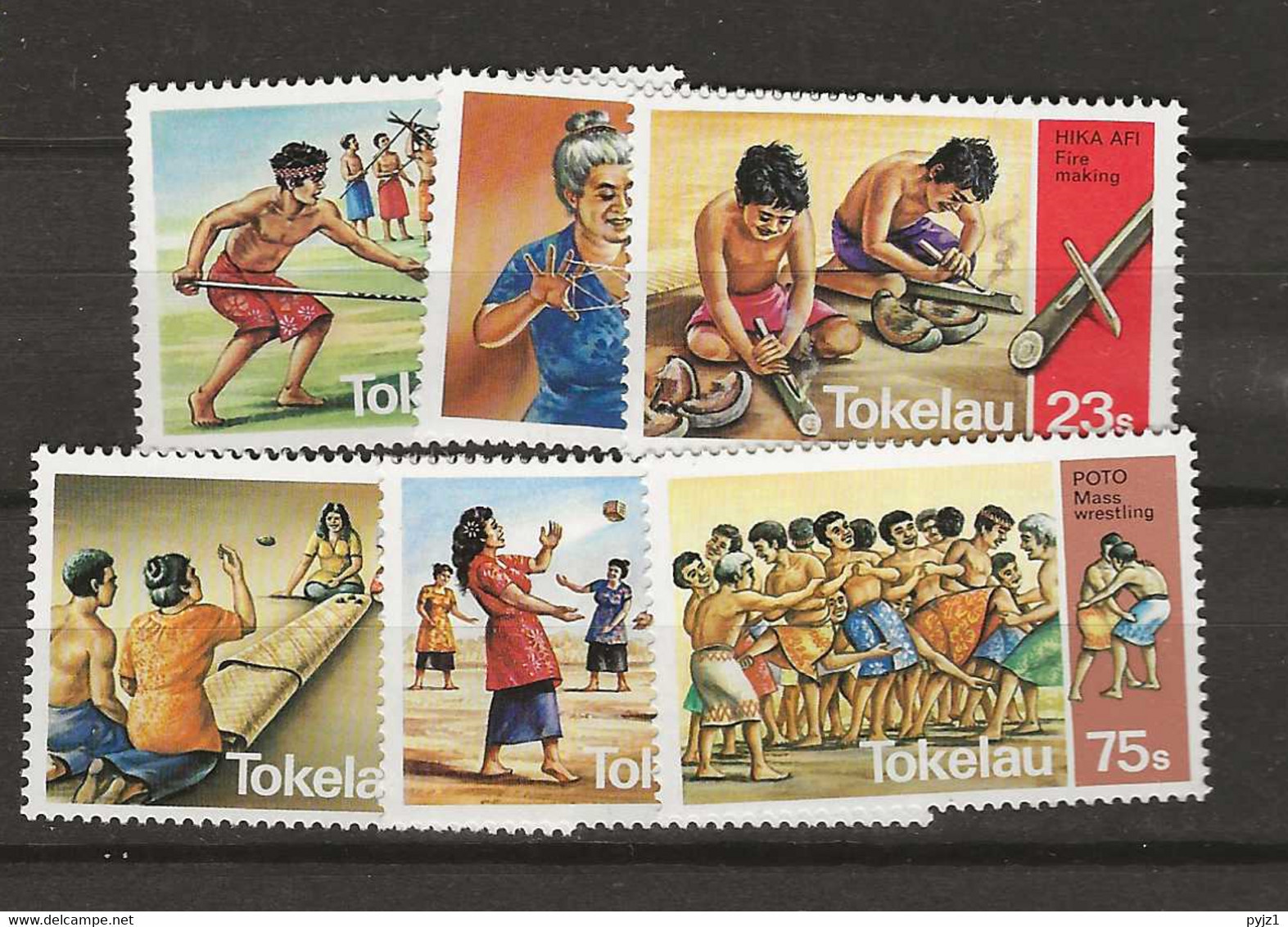 1983 MNH Tokelau Mi 90-95 - Tokelau