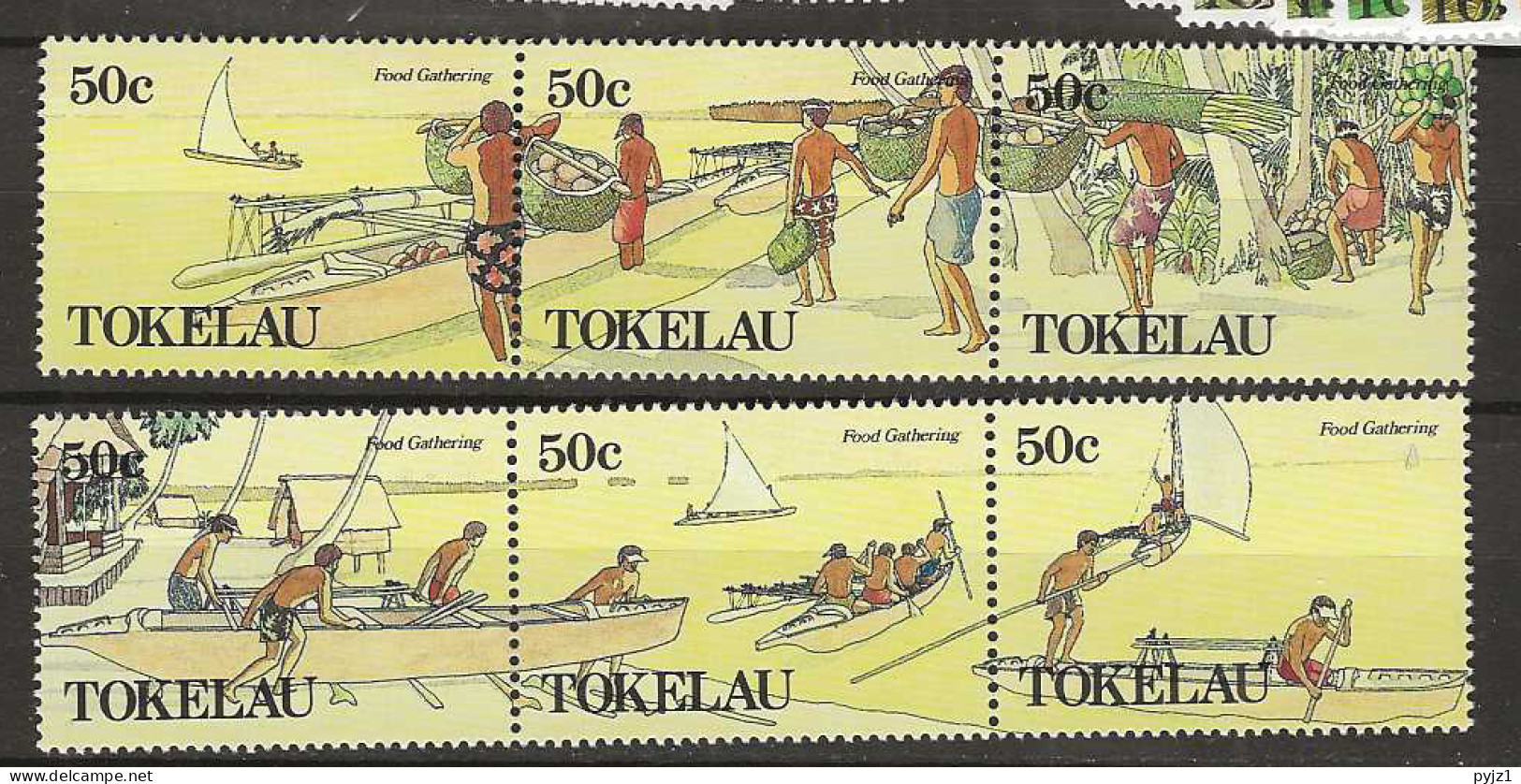 1989 MNH Tokelau Mi 165-70 Postfris** - Tokelau
