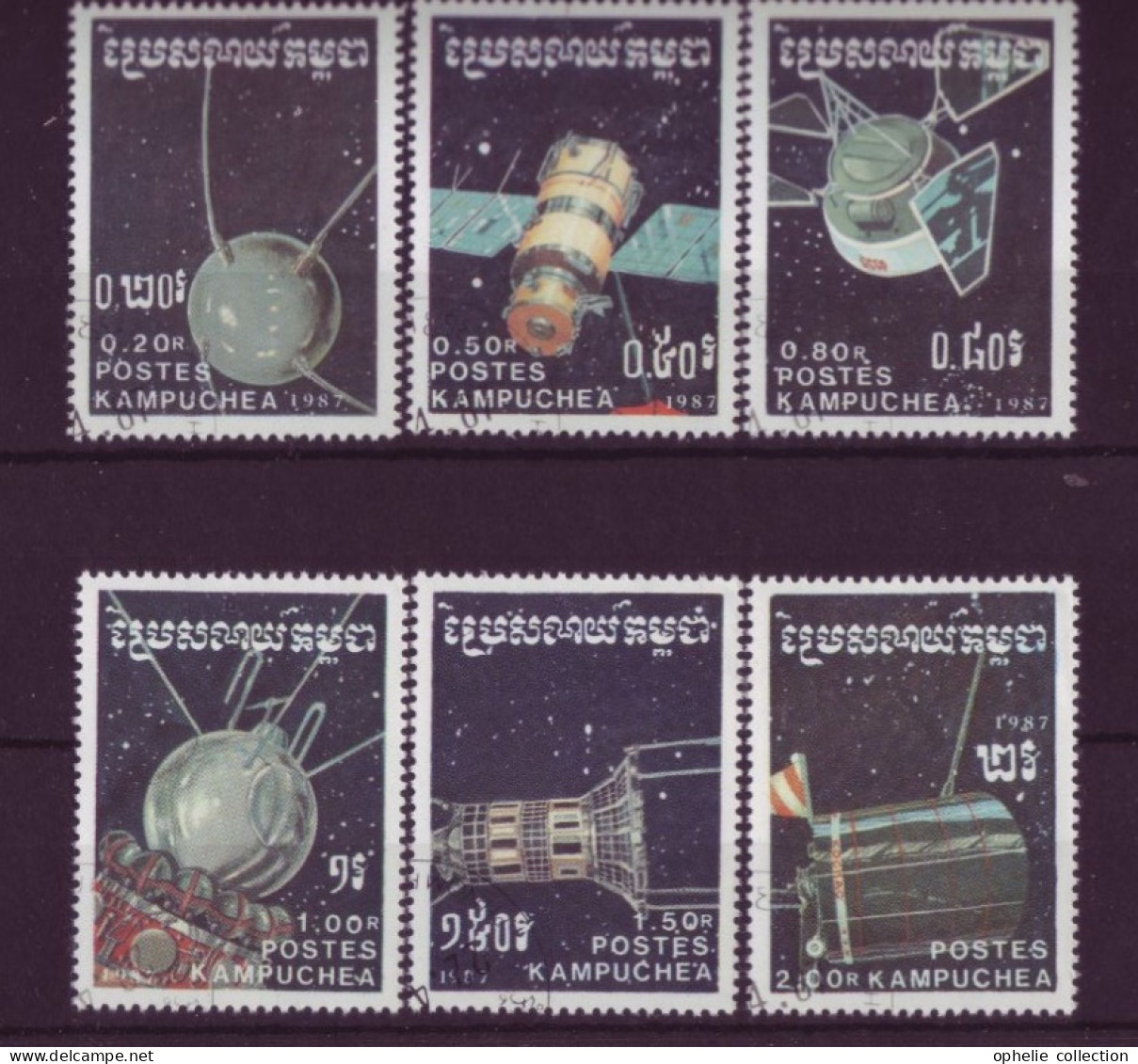 Asie - Kampuchea 1987 - Espace - 6 Timbres Différents - 6270 - Kampuchea