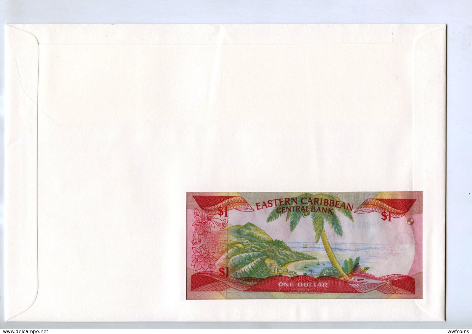 GIANT POSTCARD COMMEMORATIVE ANGUILLA EASTERN CARIBBEAN CARAIBI ORIENTALI FIRST DAY ISSUE FDS UNC - East Carribeans