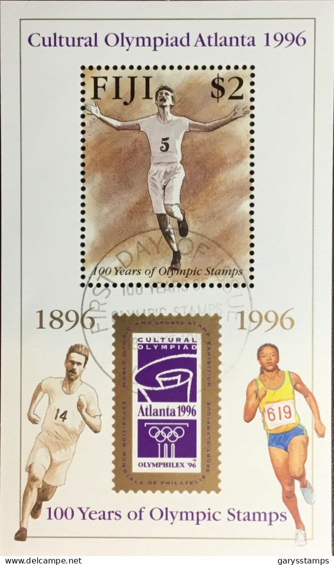 Fiji 1996 Olympic Games Minisheet FU - Fiji (1970-...)