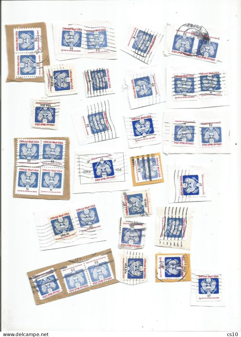 USA  6  SCANS Postal History Lot With Postage Due Official IN ILLEGAL USE Parcel Distributors Coils Registration  Etc - Verzamelingen