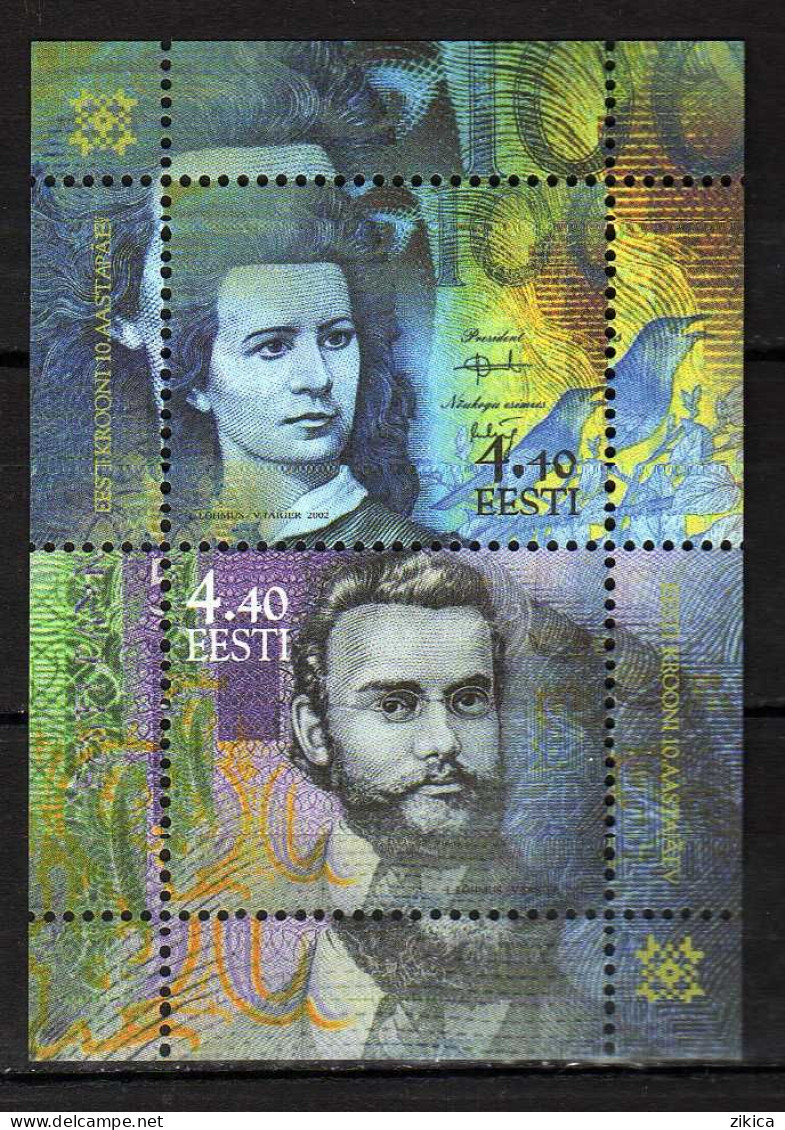 Estonia 2002 The 10th Anniversary Of The Estonian Kroon.M/S  MNH** - Estland