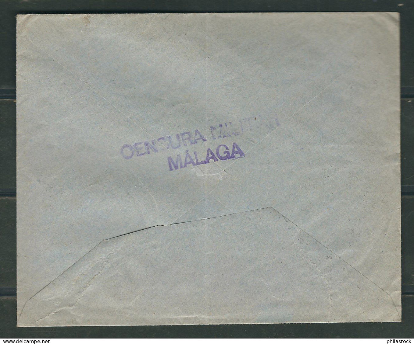 ESPAGNE 1937 Lettre Censurée De Malaga Pour Casablanca Maroc - Marques De Censures Nationalistes