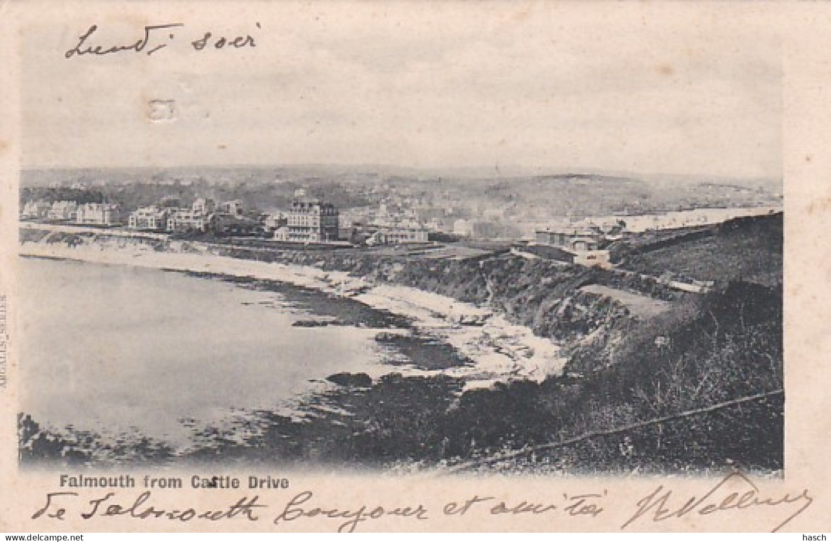 241682Falmouth From Castle Drive. (postmark 1903)(see Corners) - Falmouth