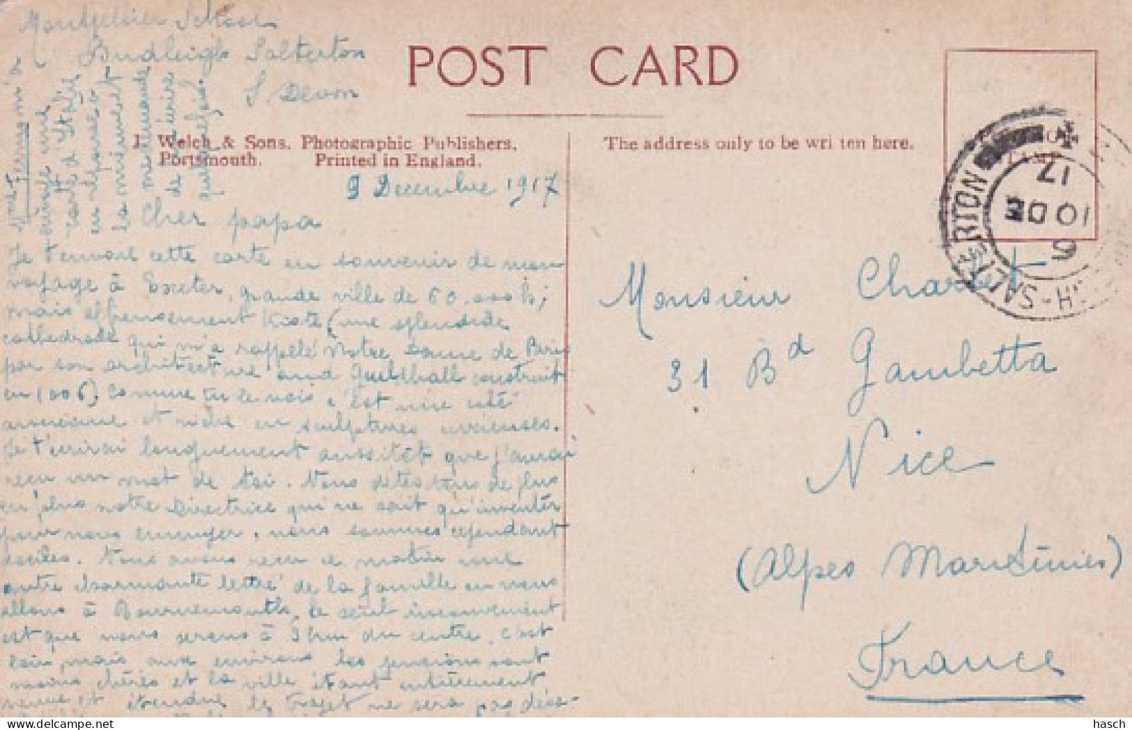 241686Exeter, Multivues. (postmark 1917) - Exeter