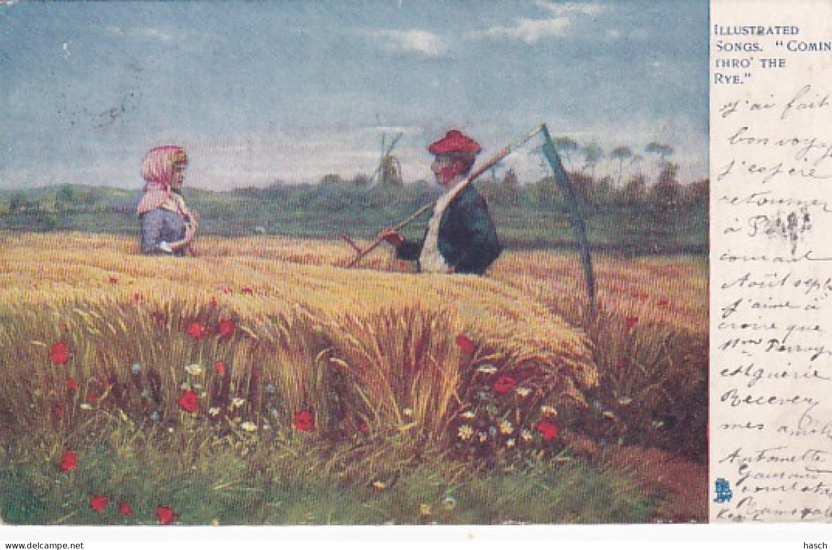 2416149Illustrated Songs. ‘’Comin’ Rhro The Rye. 1904 (see Corners) - Märchen, Sagen & Legenden