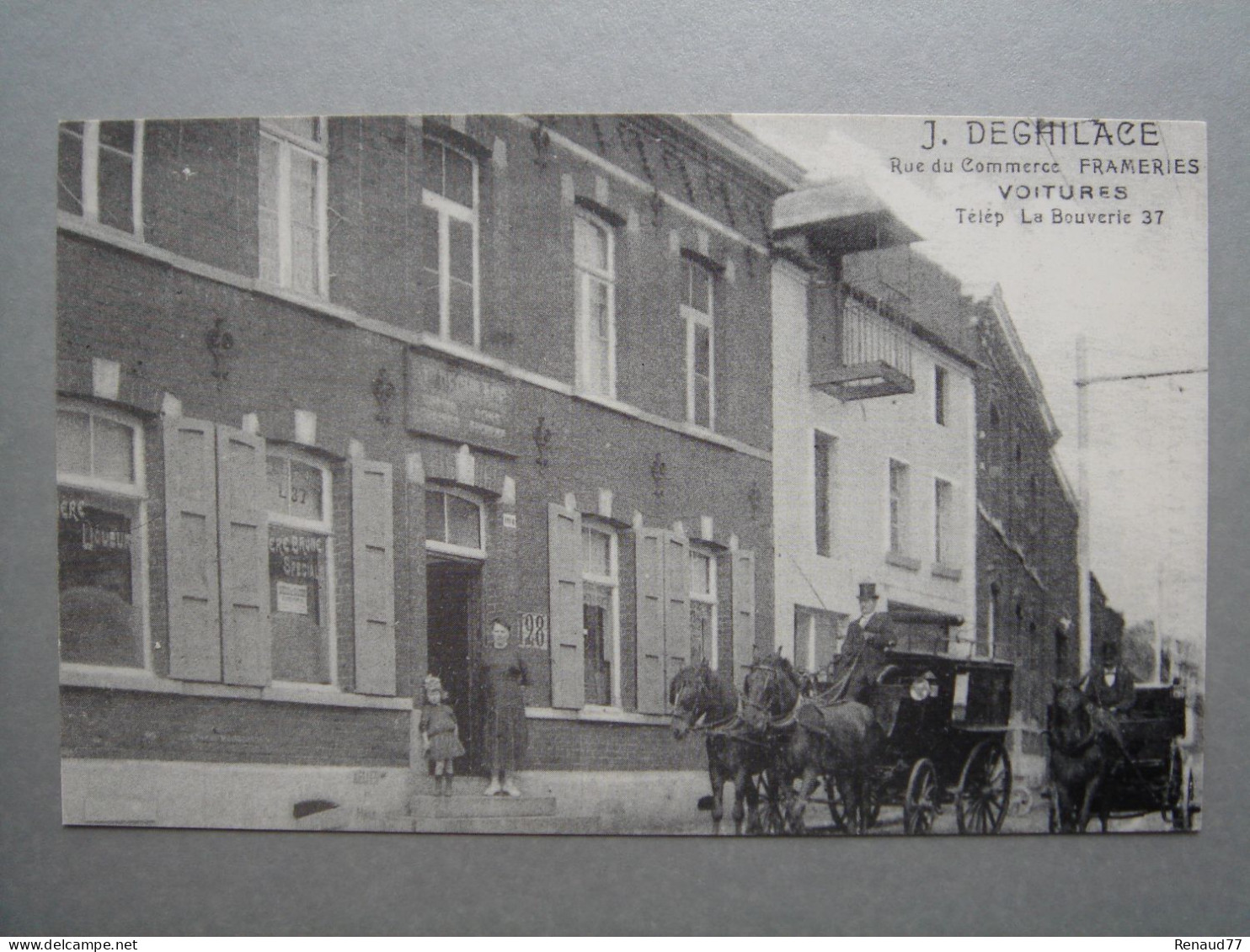 FRAMERIES - J. DEGHILAGE, Rue Du Commerce (Reproduction) - Frameries