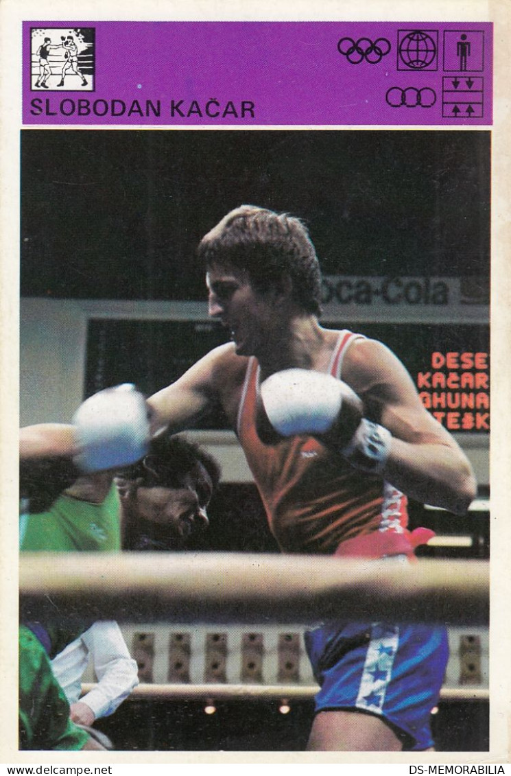 Slobodan Kacar Yugoslavia Boxing Trading Card Svijet Sporta - Boxing