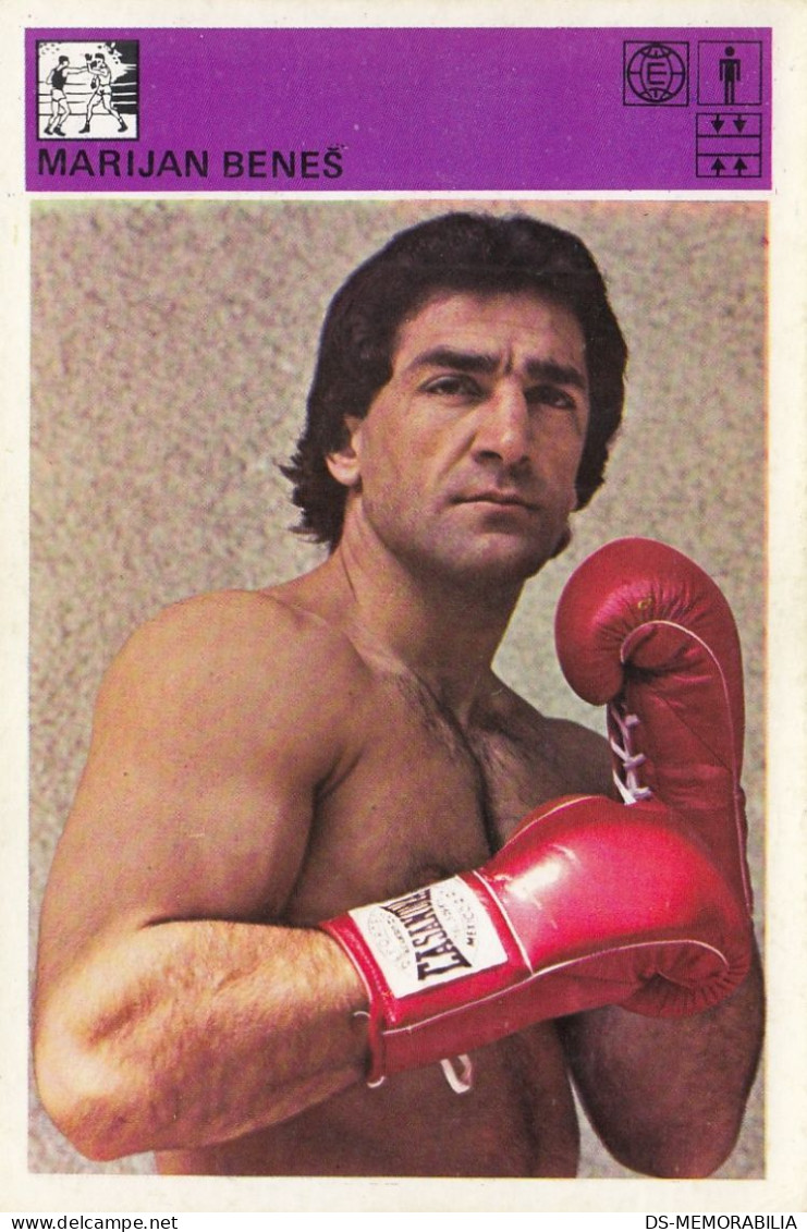 Marijan Benes Yugoslavia Boxing Trading Card Svijet Sporta - Boxing