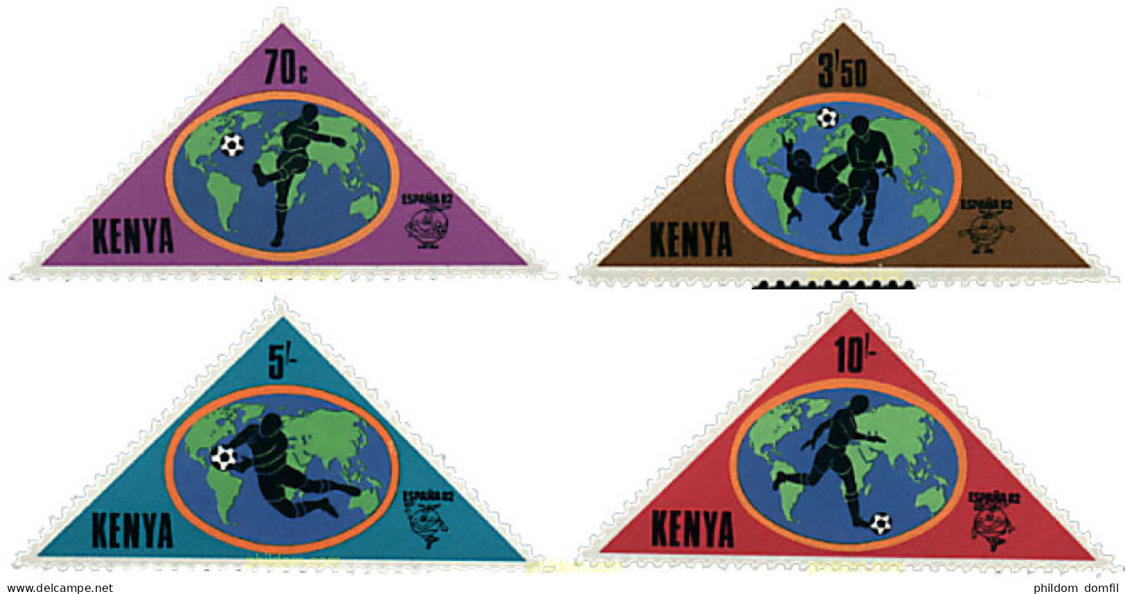 724425 HINGED KENIA 1982 COPA DEL MUNDO DE FUTBOL. ESPAÑA-82 - Kenya (1963-...)