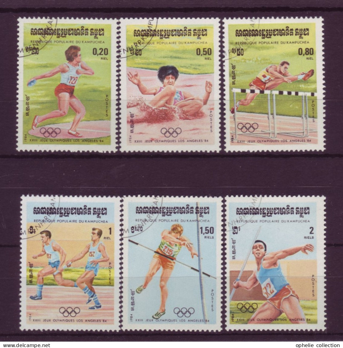 Asie - Kampuchea 1984  - Los Angeles - Jeux Olympiques D'été - 6 Timbres Différents - 6280 - Kampuchea