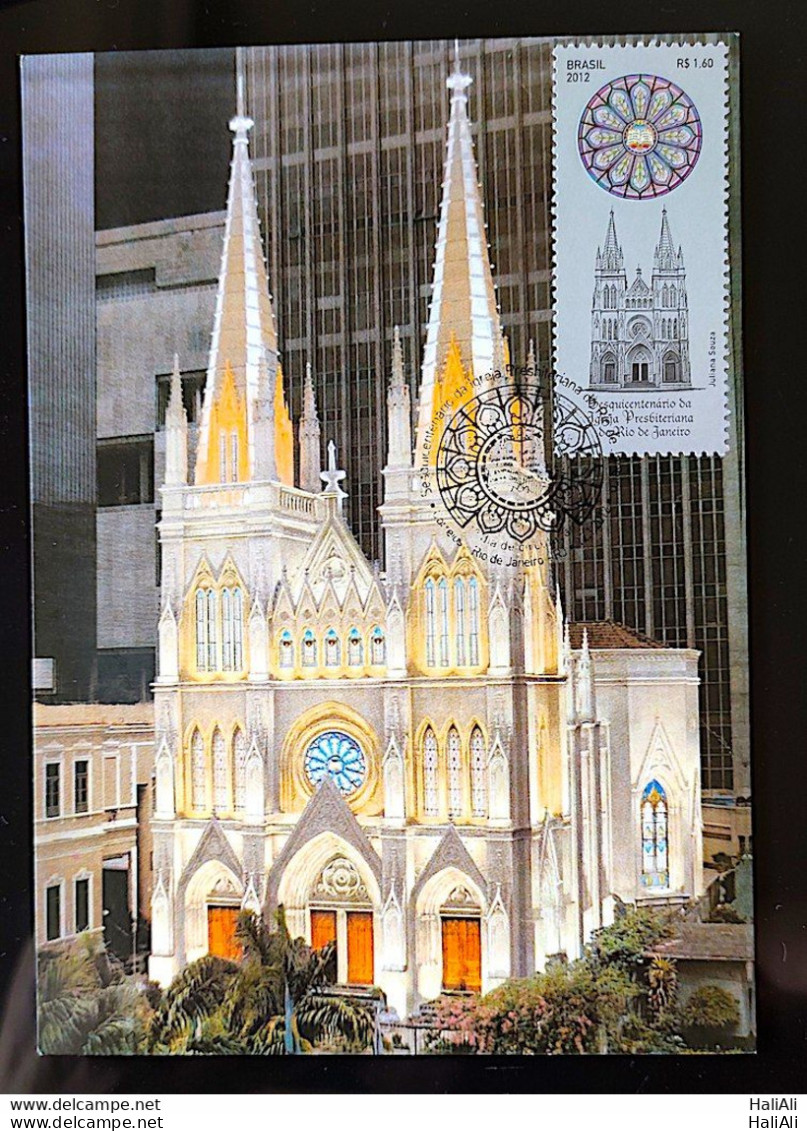 Brazil Maximum Postcard 2013 Presbyterian Church Of RJ Religion - Other & Unclassified